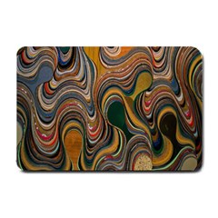 Swirl Colour Design Color Texture Small Doormat  by Simbadda