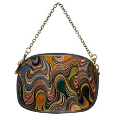 Swirl Colour Design Color Texture Chain Purses (one Side) 