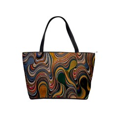 Swirl Colour Design Color Texture Shoulder Handbags