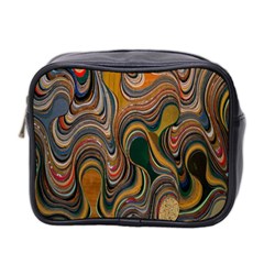 Swirl Colour Design Color Texture Mini Toiletries Bag 2-side by Simbadda