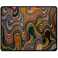 Swirl Colour Design Color Texture Fleece Blanket (medium) 