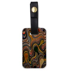 Swirl Colour Design Color Texture Luggage Tags (one Side)  by Simbadda