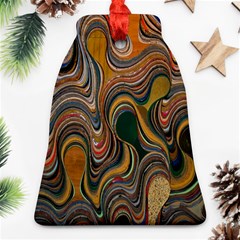 Swirl Colour Design Color Texture Bell Ornament (two Sides)