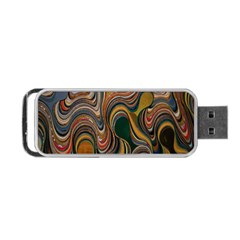 Swirl Colour Design Color Texture Portable Usb Flash (one Side)