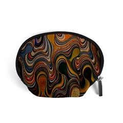 Swirl Colour Design Color Texture Accessory Pouches (small)  by Simbadda