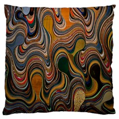 Swirl Colour Design Color Texture Large Flano Cushion Case (one Side) by Simbadda