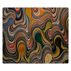 Swirl Colour Design Color Texture Double Sided Flano Blanket (small)  by Simbadda