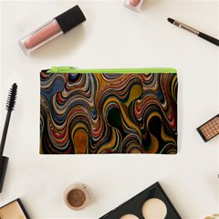 Swirl Colour Design Color Texture Cosmetic Bag (xs)