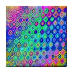 Background Texture Pattern Colorful Tile Coasters