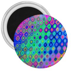 Background Texture Pattern Colorful 3  Magnets