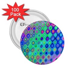 Background Texture Pattern Colorful 2.25  Buttons (100 pack) 