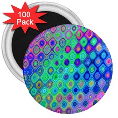 Background Texture Pattern Colorful 3  Magnets (100 pack)