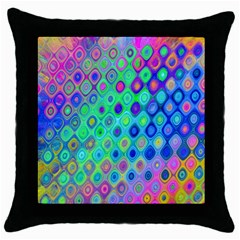 Background Texture Pattern Colorful Throw Pillow Case (Black)