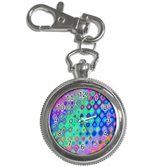 Background Texture Pattern Colorful Key Chain Watches