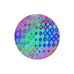 Background Texture Pattern Colorful Magnet 3  (Round)