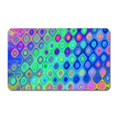 Background Texture Pattern Colorful Magnet (rectangular) by Simbadda