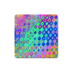 Background Texture Pattern Colorful Square Magnet