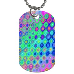 Background Texture Pattern Colorful Dog Tag (One Side)