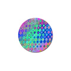 Background Texture Pattern Colorful Golf Ball Marker