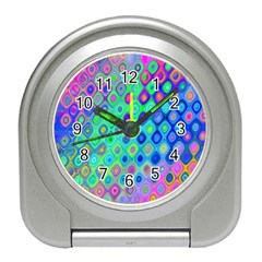 Background Texture Pattern Colorful Travel Alarm Clocks