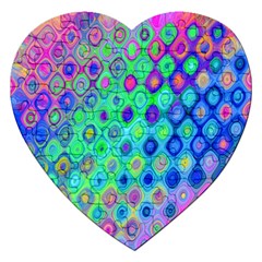 Background Texture Pattern Colorful Jigsaw Puzzle (Heart)