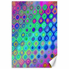 Background Texture Pattern Colorful Canvas 12  X 18   by Simbadda