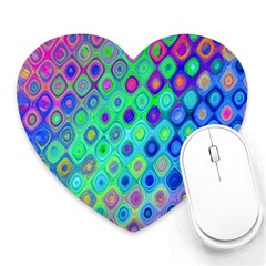 Background Texture Pattern Colorful Heart Mousepads