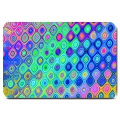 Background Texture Pattern Colorful Large Doormat 