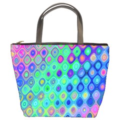 Background Texture Pattern Colorful Bucket Bags