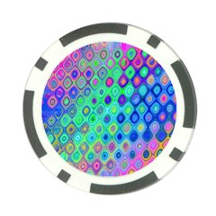 Background Texture Pattern Colorful Poker Chip Card Guard (10 pack)