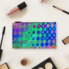 Background Texture Pattern Colorful Cosmetic Bag (Small) 