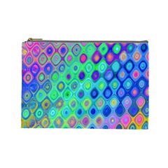 Background Texture Pattern Colorful Cosmetic Bag (Large) 