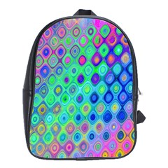 Background Texture Pattern Colorful School Bags(Large) 