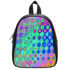 Background Texture Pattern Colorful School Bags (Small) 