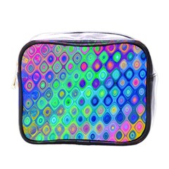 Background Texture Pattern Colorful Mini Toiletries Bags