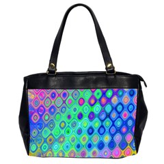 Background Texture Pattern Colorful Office Handbags (2 Sides) 