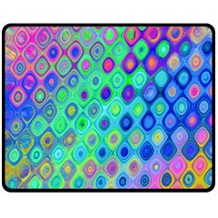 Background Texture Pattern Colorful Fleece Blanket (medium)  by Simbadda