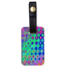 Background Texture Pattern Colorful Luggage Tags (one Side)  by Simbadda