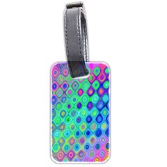 Background Texture Pattern Colorful Luggage Tags (two Sides)