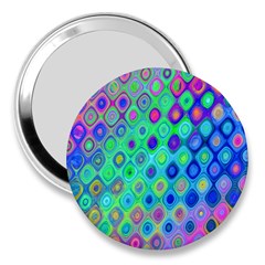 Background Texture Pattern Colorful 3  Handbag Mirrors