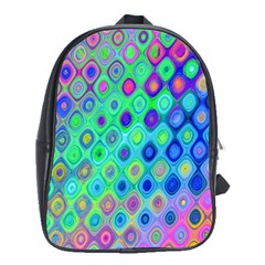 Background Texture Pattern Colorful School Bags (XL) 