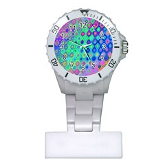 Background Texture Pattern Colorful Plastic Nurses Watch