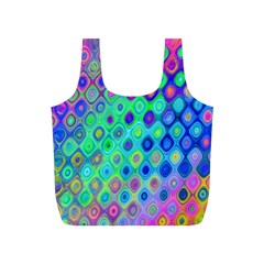 Background Texture Pattern Colorful Full Print Recycle Bags (S) 