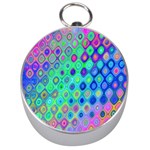 Background Texture Pattern Colorful Silver Compasses Front