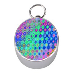 Background Texture Pattern Colorful Mini Silver Compasses