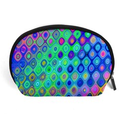 Background Texture Pattern Colorful Accessory Pouches (Large) 