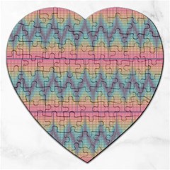 Pattern Background Texture Colorful Jigsaw Puzzle (heart) by Simbadda