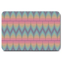 Pattern Background Texture Colorful Large Doormat  by Simbadda