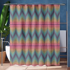 Pattern Background Texture Colorful Shower Curtain 60  X 72  (medium) 