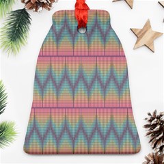 Pattern Background Texture Colorful Bell Ornament (two Sides)